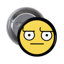 ಠ_ಠ Blick der Missbilligung Anstecknadelbutton
