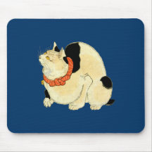 日本猫, 国芳 japanische Katze, Kuniyoshi, Ukiyo-e Mousepads