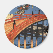 義経と弁慶, 国芳, Yoshitsune u. Benkei, Kuniyoshi, Ukiyo- Kühlschrankmagnet