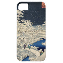 雪の太鼓橋, 広重 Snowy-Trommelbrücke, Hiroshige, Ukiyo-e Schutzhülle Fürs iPhone 5