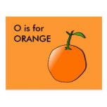 "0" Alphabet Flashcard Postkarten