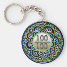 100/100 Lob Keychain Schlüsselanhänger