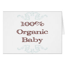 100% Bio Baby Grußkarten