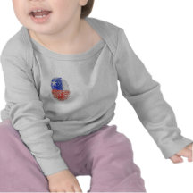 100% Chilene DNA-Fingerabdruckflagge des Chilen Hemden