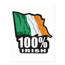 100% Iren/St Patrick Tag Postkarten