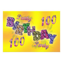 100. Party Einladung