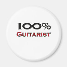 100 Prozent-Gitarrist Kühlschrankmagnete