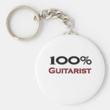 100 Prozent-Gitarrist Schlüsselanhänger