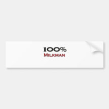 100 Prozent-Milchmann Autoaufkleber