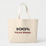 100 Prozent-Polizei-Frau Tragetaschen