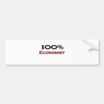100 Prozent-Wirtschaftswissenschaftler Autoaufkleber