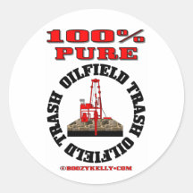 100% reiner Ölfeld-Abfall, Ölplattform-Aufkleber, 