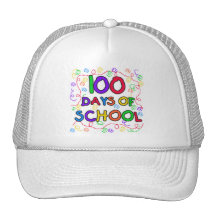 100 Tage Schulconfetti-T-Shirts und Geschenke Retrokappe