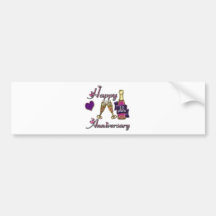 10. Jahrestag Autosticker