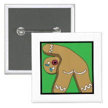12 Farts vom Weihnachtslebkuchen Anstecknadelbuttons