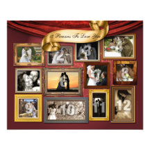 12 Herzen, die Plakat-Foto-Erweiterung Wedding sin