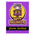 12x18 freundliche Hexe-Halloween-Party-Einladungen