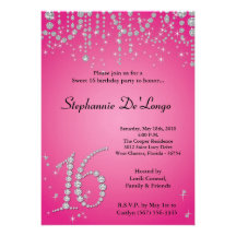 12x18 heißes Rosa-Diamant-Bonbon 16 Geburtstags-Ei