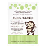 12x18 Neutra Pop-Affe-Tanz-Baby-Duschen-Einladung