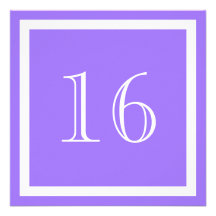 16. Geburtstags-Party Einladung - lila Flieder