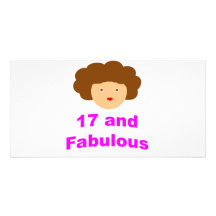17 und fabelhaftes! photo karte