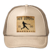 1898 neuer London Connecticut Baseball Kultmütze