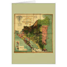1898 offizielle Karte Nicaragua
