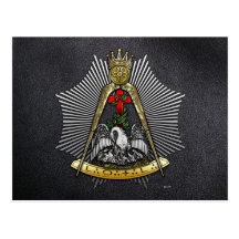 18. Grad: Ritter der Rose Croix Postkarte