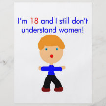 18 verstehen Sie nicht Frauen Flyerdesign