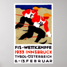 1933 Österreicher-Ski-Rennen-Plakat