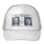 1940 Abstimmung Roosevelt + Wallace, grau Baseballkappe