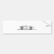 1956 1957 Chevrolet Corvette Autosticker