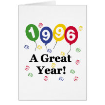 1996 ein großes Jahr-Geburtstag Karten