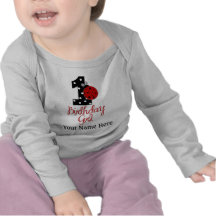 1. Geburtstags-Mädchen - Dame Bug - 1 - Marienkäfe Shirt