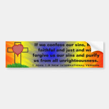 1 John-1:9 neue internationale Version Autosticker