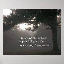 1 Korinther-13:12 Poster