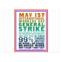1. Mai besetzen internationaler Arbeitskraft-Tag W Postkarten