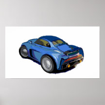 1BlueCar_b Poster