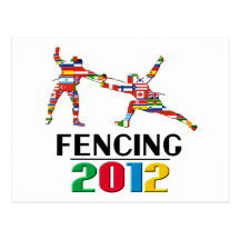 2012: Fechten Postkarte