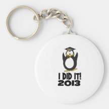2013 tat ich es Abschlusslustiger Penguin Schlüsselanhänger