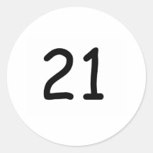 21 AUFKLEBER