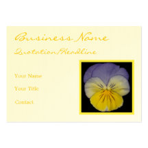 22 Pansy Blue Yellow Business Card Templates