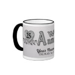 25. Jahrestag - Silber - fertigen Sie besonders an Tasse