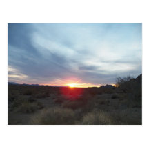 2/20/12 Sonnenuntergang im Kongreß, Arizona Postkarte
