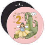2. Geburtstags-Prinzessin Anstecknadelbuttons