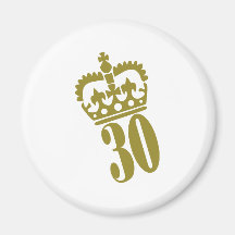 30. Geburtstag - Zahl - dreißig Kühlschrankmagnete