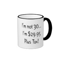 30. Geburtstags-Geschenke Kaffee Tasse