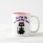30. Geburtstags-Katzen-Geschenke Tasse