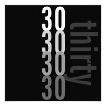30. Geburtstags-Party Einladungen