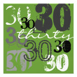 30. Geburtstags-Party Einladungen